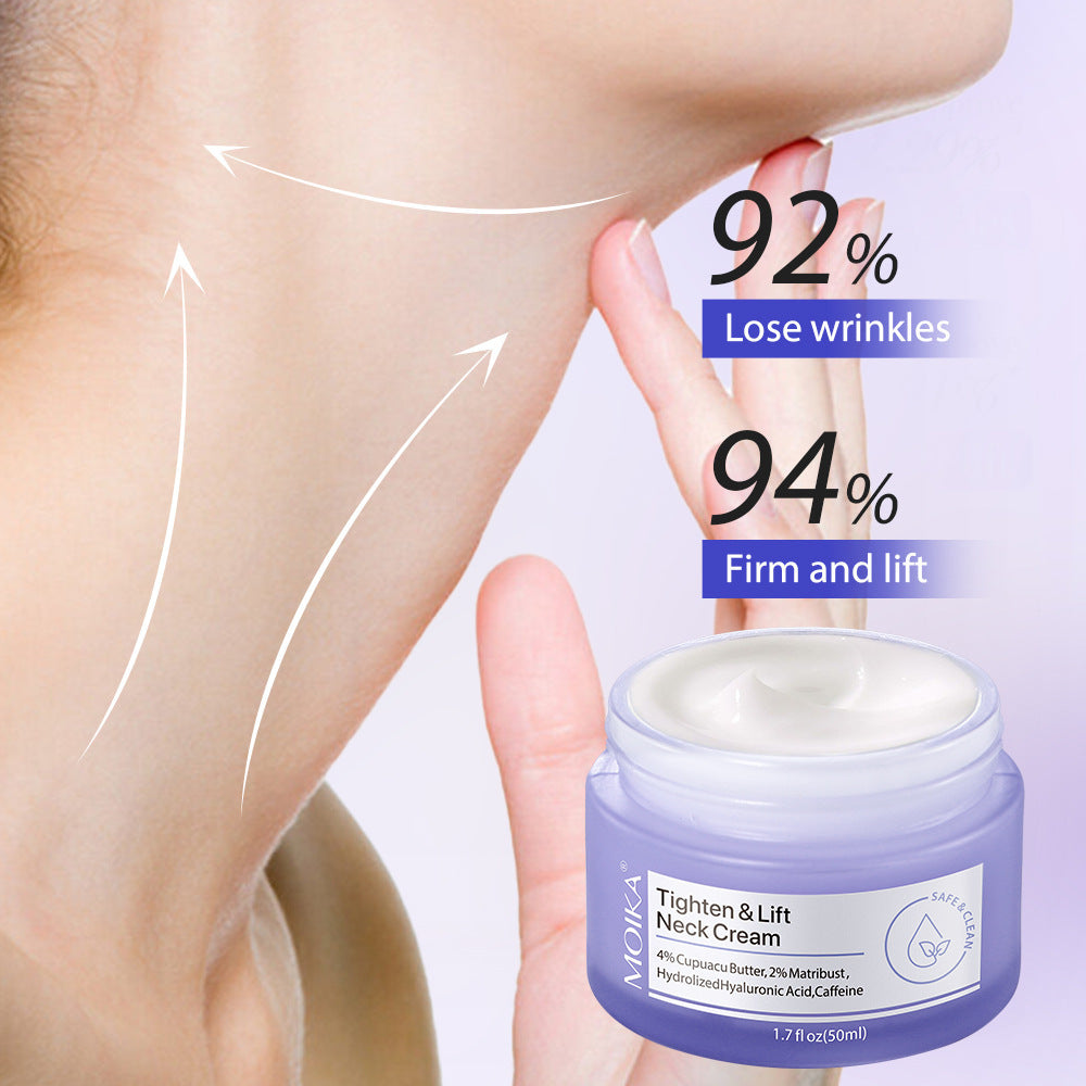 Neck Wrinkle Removal Cream Tightening Firming Fade Fine Lines Anti-Aging Necklines Lifting Shaping Beauty Neck Cream