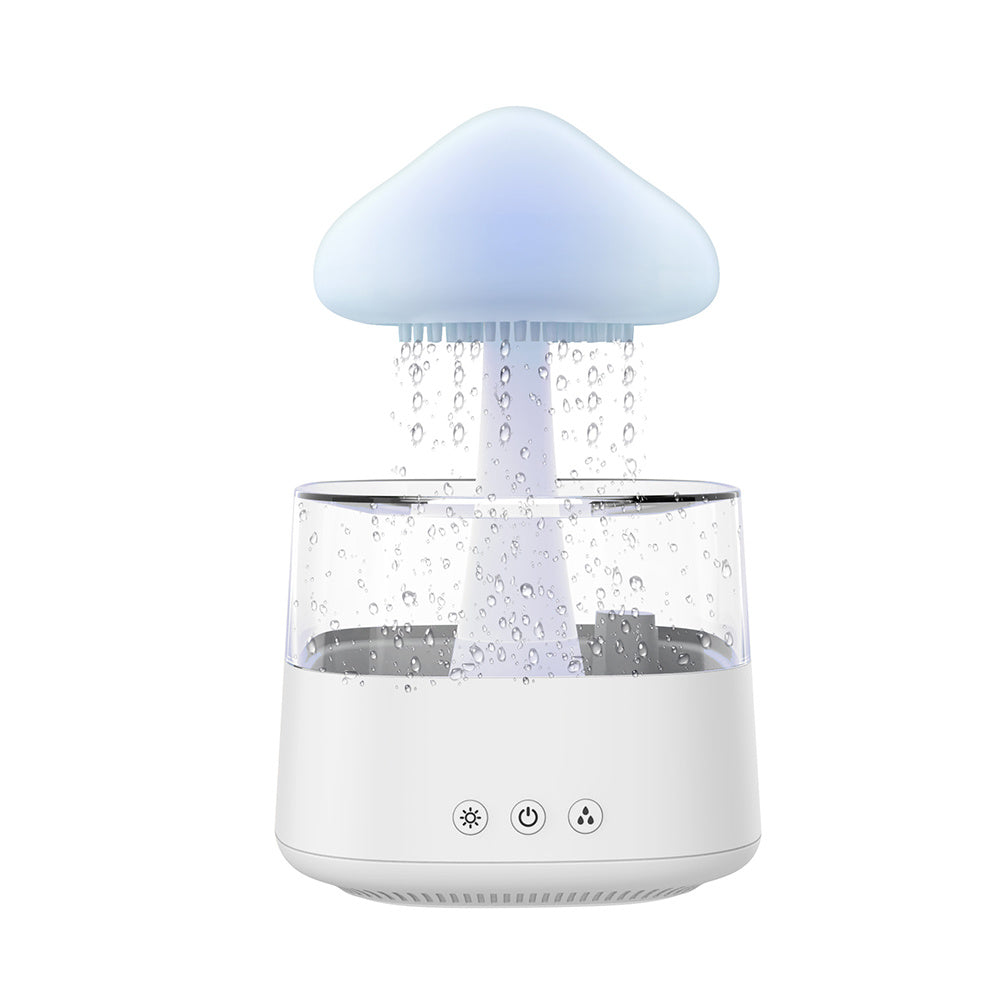 New Arrival Rain Cloud Humidifier Rain Drip Aromatherapy Essential Oil Air Diffuser 450ml 7 Colors Mushroom Humidifier